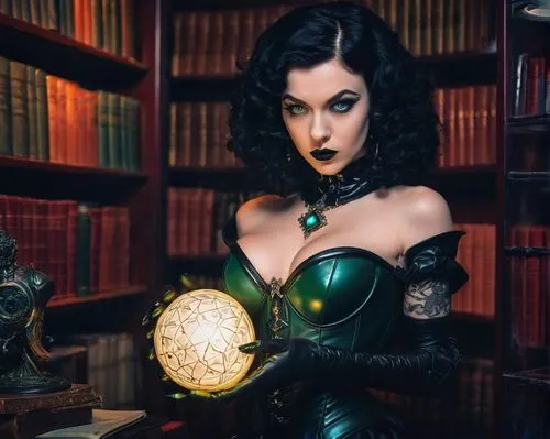 enchantress,spellbook,librarian,sorceresses,sorceress,eldena,zatanna,zatara,crystal ball-photography,spellcasting,morgana,headmistress,the enchantress,villainess,hela,agamotto,bewitching,magic grimoire,grimoire,abaddon,Conceptual Art,Sci-Fi,Sci-Fi 29