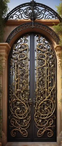 garden door,wood gate,iron door,iron gate,front gate,wrought iron,metal gate,ornamental dividers,gated,gates,gate,art nouveau frame,steel door,portal,entrada,fence gate,art nouveau frames,front door,metallic door,main door,Conceptual Art,Sci-Fi,Sci-Fi 25