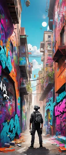 graffiti art,world digital painting,graffiti,disney baymax,baymax,alley,grafitty,mute,kong,gigantic,art background,alleyway,urban,streets,street canyon,4k wallpaper,colorful city,the block,digital painting,hk,Conceptual Art,Graffiti Art,Graffiti Art 09