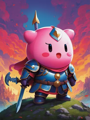 kirby,kawaii pig,hero academy,suckling pig,yo-kai,cat warrior,lucky pig,hog xiu,knight star,pig,cancer icon,pixaba,armored animal,piggybank,nyan,game art,fantasy warrior,the pink panter,power icon,lone warrior,Illustration,Paper based,Paper Based 19