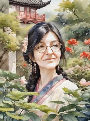 xiaohong,jiaozhi,oriental painting,zhiyuan,xiaohui,xiaofei,yangmei,xiaohua,qibao,kuangyin,zhiqing,jianfei,xiaojin,xiaoqiu,diaochan,xiaotong,yimei,xuanwei,xiaojian,sihui,Digital Art,Watercolor