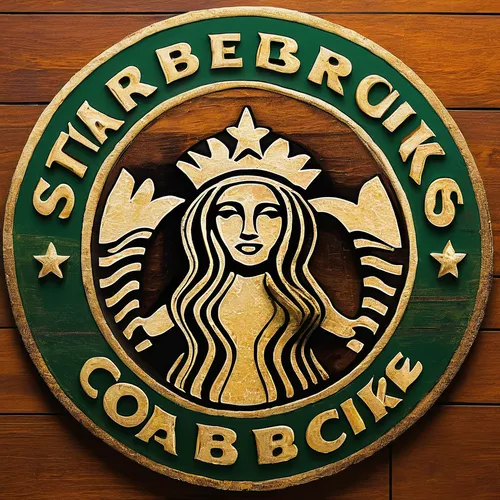 Decode the symbolism embedded in the Starbucks logo,starbucks,coffee background,dribbble logo,brand front of the brandenburg gate,store icon,enamel sign,arabica,logo header,capuchino,logotype,social l