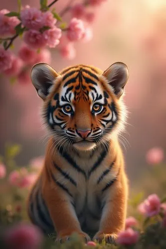 tiger cub,asian tiger,a tiger,young tiger,bengal tiger,tiger