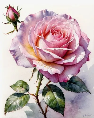 watercolor roses,rose flower illustration,watercolor roses and basket,rose flower drawing,landscape rose,watercolor flower,Conceptual Art,Oil color,Oil Color 06