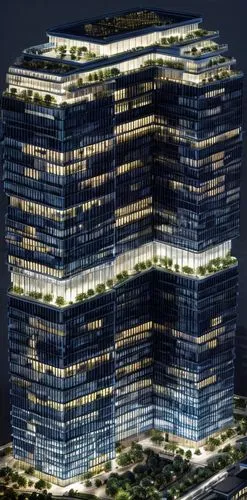 Modern building, at night,capitaland,sathorn,songdo,koolhaas,escala,pangyo,residential tower,towergroup,isozaki,azrieli,bjarke,xujiahui,vdara,hongdan center,chengyi,the energy tower,renaissance tower,