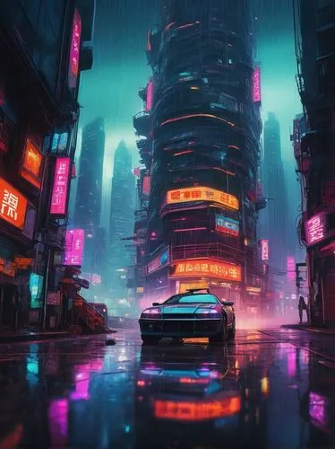 cyberpunk,bladerunner,futuristic landscape,cityscape,cybercity,colorful city,shanghai,futuristic,guangzhou,fantasy city,urban,cyberscene,metropolis,shinjuku,polara,cybertown,dystopian,kowloon,synth,tokyo city,Illustration,Japanese style,Japanese Style 09