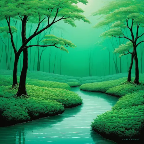 green forest,green trees with water,green landscape,forest landscape,green trees,green waterfall,river landscape,riparian forest,green water,brook landscape,forest background,fairy forest,green tree,forest glade,patrol,forest of dreams,greenforest,fir green,elven forest,green,Illustration,Children,Children 05