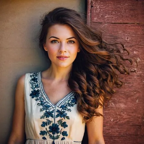 celtic woman,portrait photography,vintage woman,layered hair,beautiful young woman,country dress,attractive woman,beautiful woman,portrait photographers,curly brunette,gypsy hair,countrygirl,southern belle,smooth hair,ukrainian,management of hair loss,wooden background,romantic portrait,brunette,pretty young woman,Conceptual Art,Daily,Daily 34