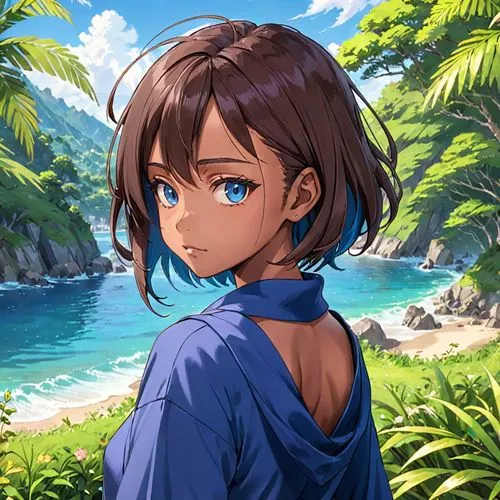 niijima,katara,honolulu,kamille,beach background,nahoko,fubuki,summer background,yazaki,kiana,akane,isara,bayumi,kanno,makoto,kohona,isla,isabela,alisjahbana,asahina,Anime,Anime,Traditional