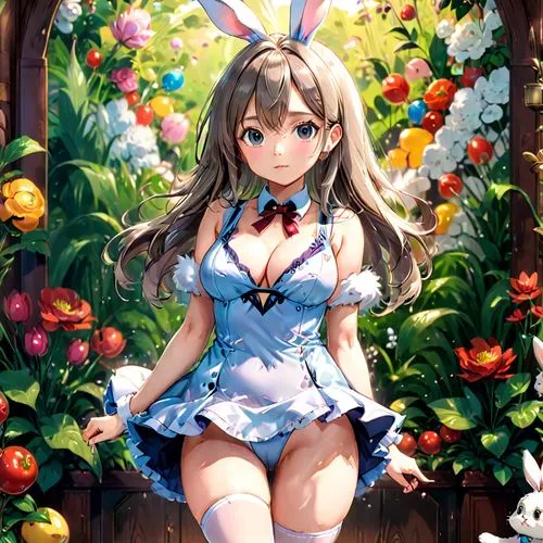 siero,easter background,uzuki,spring background,garden fairy,beatrix,Anime,Anime,Traditional