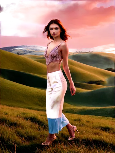 carice,shepherdess,celtic woman,countrywoman,girl in a long dress,girl on the dune,photo art,godward,landscape background,woman walking,campagna,prairies,the hills,hills,eleftheria,image manipulation,lughnasa,toscane,retro woman,inanna,Photography,Fashion Photography,Fashion Photography 01