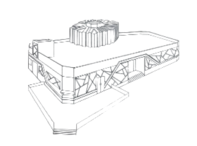 camera illustration,technical drawing,orthographic,isometric,cylinder block,byzantine architecture,bevel gear,ancient roman architecture,house drawing,schematic,masonry oven,barograph,milling machine,baptistery,ancient greek temple,engine block,box-spring,module,cooling tower,roof plate