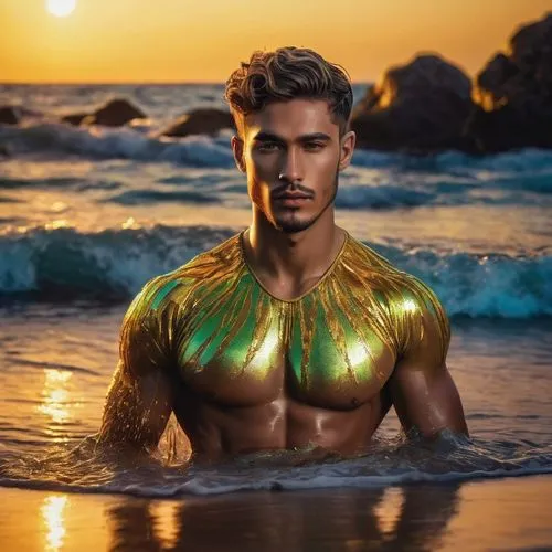 aquaman,merman,atlantean,ammerman,dammerman,kammerman,Illustration,Realistic Fantasy,Realistic Fantasy 08