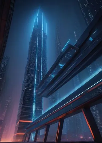 coruscant,cybercity,skyscraper,futuristic landscape,barad,skycraper,cyberpunk,the skyscraper,skyscrapers,ctbuh,skyscraping,metropolis,coruscating,cityscape,bladerunner,arcology,highrises,dubai marina,supertall,skybridge,Illustration,Retro,Retro 17