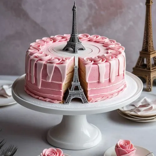 pink cake,strawberry cake,pink icing,buttercream,a cake,torte,Conceptual Art,Sci-Fi,Sci-Fi 24