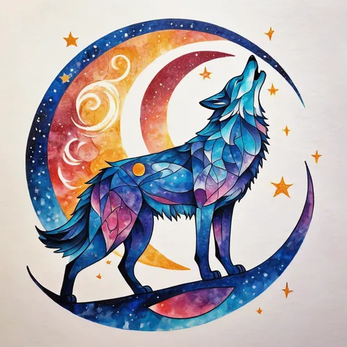 constellation wolf,zodiac sign leo,howling wolf,zodiac sign gemini,zodiac sign libra,moon and star background,the zodiac sign pisces,watercolour fox,sun moon,luna,howl,the zodiac sign taurus,capricorn,the moon and the stars,constellation unicorn,kitsune,watercolor cat,zodiac sign,sun and moon,lunar,Conceptual Art,Daily,Daily 31