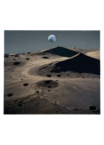 cydonia,lunar landscape,earthrise,planum,planitia,extrasolar,tranquility base,earth rise,lunaire,moonscape,tholus,encke,moonbase,ejecta,saturnian,lunar phase,offworld,moon phase,moonscapes,planetary,Illustration,Retro,Retro 15