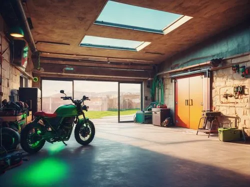 garage,garages,garaged,carport,underground garage,garagegames,auto repair shop,motorcycle battery,sunroom,garden shed,little man cave,motorbikes,electric motorcycle,hackerspace,roller shutter,motocyclisme,motorcycles,shed,supermoto,hometrack,Conceptual Art,Sci-Fi,Sci-Fi 27