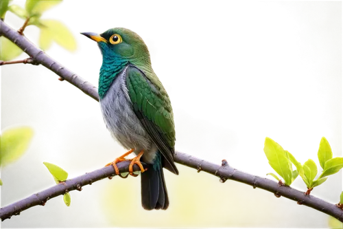 green-tailed emerald,green bird,warbling white-eye,broadbill,javan trogon,toucanet,japanese white-eye,beautiful bird,greenbul,broadbills,cape white-eye,cuban tody,red-throated barbet,trogon,blue-capped motmot,leafbird,quetzal,asian bird,bird on branch,antbird,Illustration,Retro,Retro 14