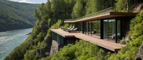 house with lake,house by the water,tree house hotel,amanresorts,cliffside,river side,Photography,General,Natural