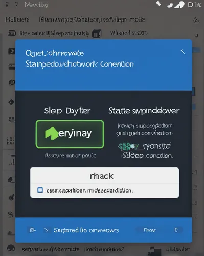 power-saving mode, computer, sleep mode, inactive state, suspended operation, halted downloads, paused activities, energy conservation, standby status, interrupted network connection, idle system, aut