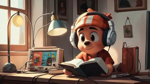 plantronics,listening to music,audiobooks,cute cartoon image,bookworm,lampwick,animator,cute cartoon character,the listening,bejbl,tritton,spirou,book electronic,hearing,storybook character,headphone,listening,bohlander,audiofile,despereaux