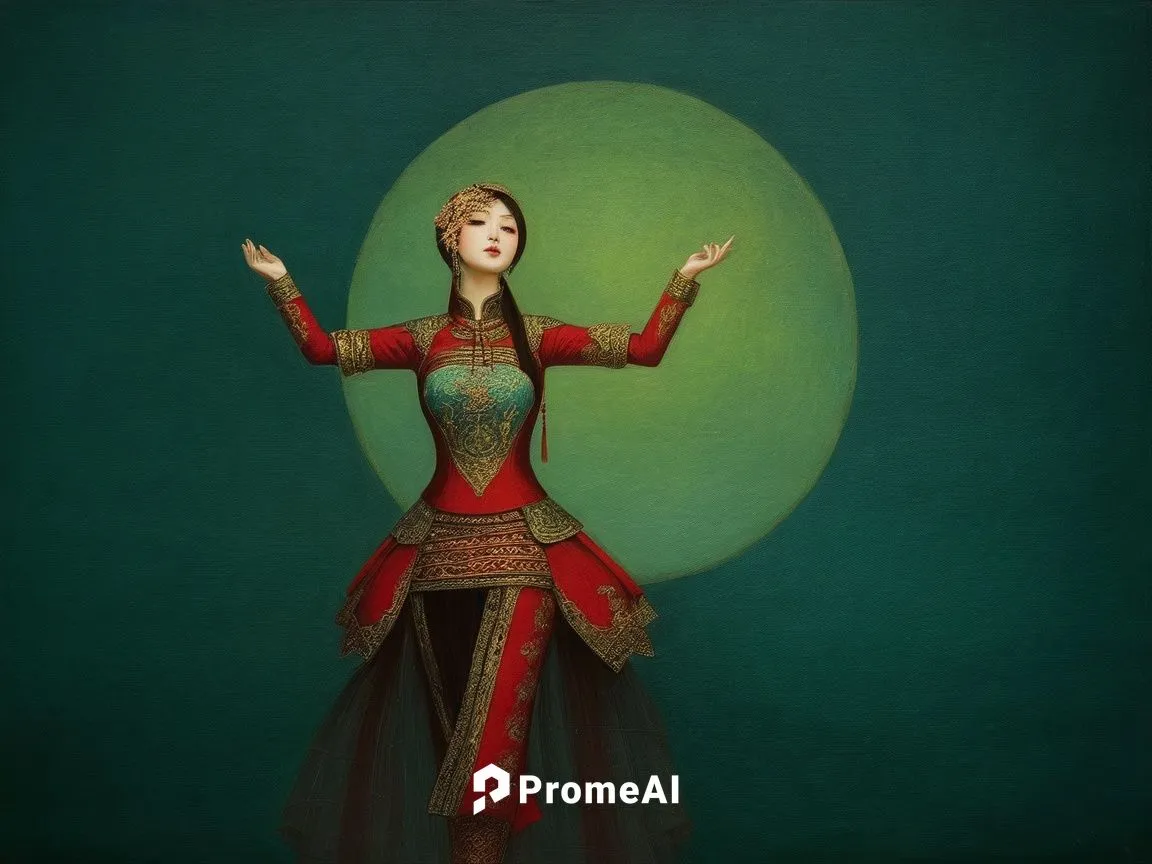 kongfu,harlequinade,semiramide,tanoura dance,flamenca,mezzosoprano,kunqu,flamenco,vaganova,zalapski,mordenkainen,valka,fado,celestina,pasodoble,mulan,woman pointing,maiko,kathak,rasputina,Illustration