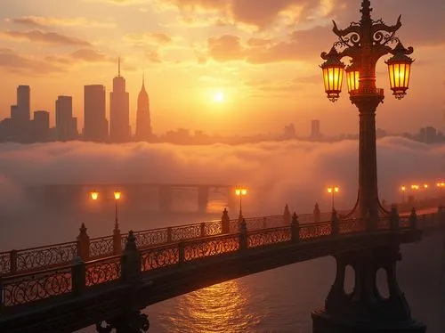 sea of fog,golden bridge,morning fog,high fog,hakeim,haydarov,morning mist,chicago skyline,foggy,wave of fog,chain bridge,fog banks,bridged,north american fog,autumn fog,fog up,foggy landscape,navy pier,harbor bridge,atmosphere sunrise sunrise,Photography,General,Realistic