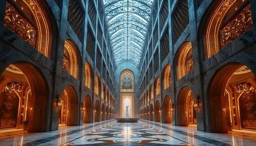 corridor,hall of the fallen,corridors,louvre,cathedral,symmetrical,atrium,vaults,the cathedral,the center of symmetry,cathedrals,aisle,hall of nations,arcaded,transept,passage,theed,galleries,markale,cloister,Photography,General,Realistic