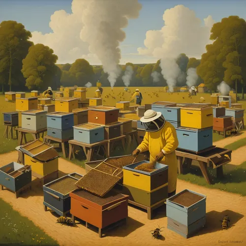 beekeeping,beekeepers,bee farm,beekeeper,apiary,bee colony,beehives,bee-keeping,bee keeping,bee colonies,beekeeper's smoker,bee pasture,bee hive,bees pasture,swarm of bees,bees,bee house,honeybees,honey bees,beekeeping smoker,Art,Artistic Painting,Artistic Painting 30