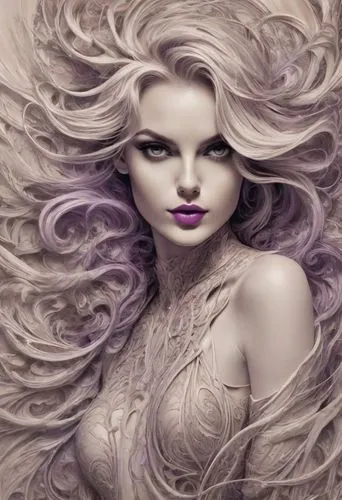 pale purple,tresses,purple lilac,behenna,light purple,vanderhorst,medusa,lilac,rapunzel,violaceous,mermaid background,violetta,purple rose,derivable,voluminous,sirene,veil purple,fantasy woman,amethyst,fantasy art,Photography,Realistic