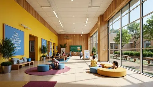 school design,googleplex,athenahealth,oclc,meditech,daylighting,children's interior,bizinsider,sunnyvale,kpcb,uclaf,ucd,ucsf,genentech,kinsolving,cupertino,atriums,csulb,palo alto,cquniversity