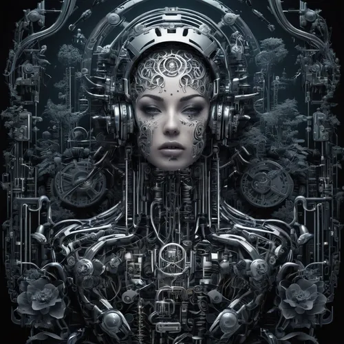 biomechanical,cybernetics,cyborg,humanoid,sci fiction illustration,circuitry,panopticon,endoskeleton,clockmaker,robotic,machines,fractal design,cyber,scifi,echo,cogs,sci fi,droid,mechanical,transcendence,Conceptual Art,Sci-Fi,Sci-Fi 09