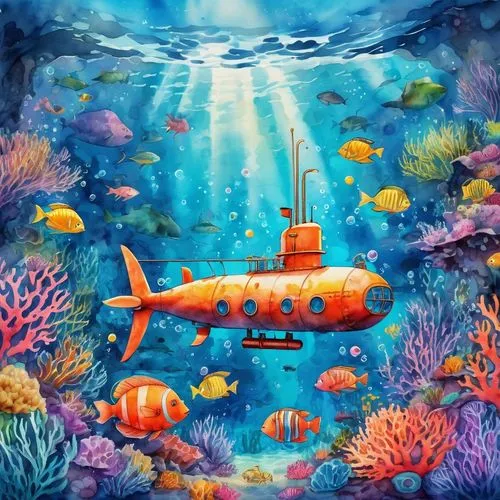 underwater background,underwater playground,aquarium,under the sea,under sea,marine tank,scuba,submarino,seaquarium,submersibles,submersible,nemo,underwater landscape,underwater world,undersea,aquarium inhabitants,marine animal,sunken boat,the bottom of the sea,aquanauts,Illustration,Paper based,Paper Based 25