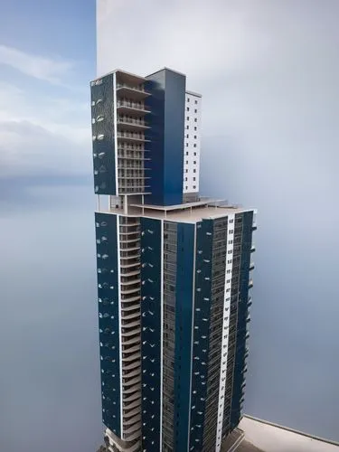 two buildings sitting on the top of each other,tallest hotel dubai,skyscapers,escala,largest hotel in dubai,rotana,skyscraper,Photography,General,Realistic