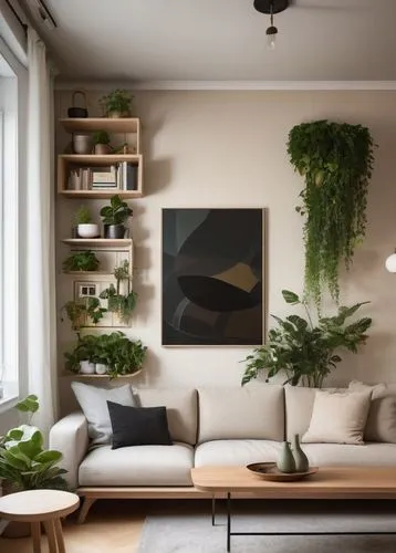 house plants,modern decor,houseplants,ikebana,contemporary decor,scandinavian style,houseplant,apartment lounge,livingroom,living room,modern minimalist lounge,hanging plants,home interior,danish furniture,home corner,interior decor,anastassiades,shared apartment,green living,an apartment,Conceptual Art,Fantasy,Fantasy 12