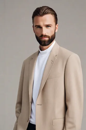 men's suit,male model,white-collar worker,bolero jacket,men clothes,businessman,men's wear,casement,dress shirt,suit actor,menswear,frock coat,chainlink,model train figure,man's fashion,wedding suit,sales man,overcoat,formal guy,blazer,Photography,Realistic