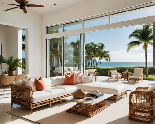 oceanfront,sunroom,beach house,beachfront,luxury home interior,ocean view,palmbeach,oceanview,palmilla,beachhouse,beach view,living room,penthouses,kahala,lanai,beautiful home,florida home,seaside view,modern living room,family room,Illustration,Realistic Fantasy,Realistic Fantasy 09