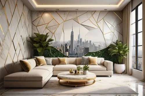 gold wall,contemporary decor,modern decor,art deco background,wallcoverings,gold stucco frame,art deco,wallcovering,wallpaper dubai,interior design,wall decoration,interior decoration,interior decor,apartment lounge,mahdavi,dubia,stucco wall,living room,wall panel,wall decor,Illustration,Abstract Fantasy,Abstract Fantasy 05