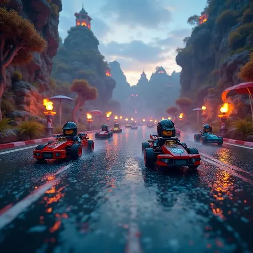 autopia,skull racing,racing road,kart,racers,car race,Photography,General,Cinematic