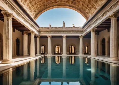 marble palace,amanresorts,alhambra,reflecting pool,yazd,hamam,egyptian temple,water palace,umayyad palace,glyptothek,peristyle,mamounia,roman bath,bathhouse,thermes,hammam,cistern,qasr al watan,thermae,persian architecture,Photography,Artistic Photography,Artistic Photography 01