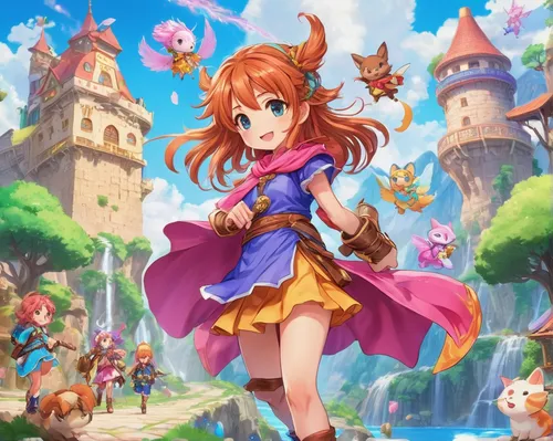 Embark on an epic fantasy quest where a vagabond with mysterious powers battles evil forces to save the world.,honoka,meteora,nora,fairy world,vanessa (butterfly),birthday banner background,nami,backg