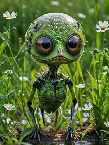 jazz frog garden ornament,pikmin,frog figure,keroro,sleestak,wasowski,Photography,General,Realistic