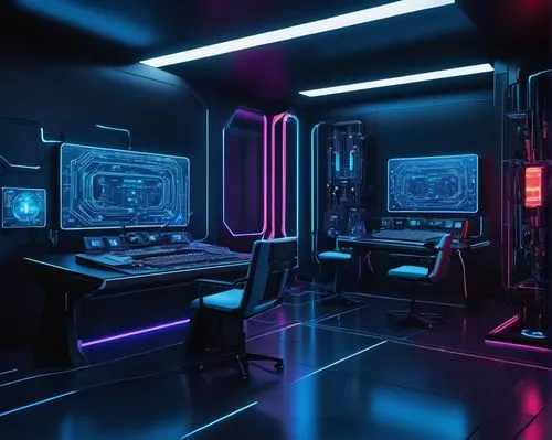 spaceship interior,computer room,ufo interior,cyberscene,80's design,neon,futuristic,cyberpunk,computerized,cyberpatrol,scifi,the server room,aesthetic,spaceship space,tron,cyber,synth,neon ghosts,3d render,cyberia,Art,Artistic Painting,Artistic Painting 31