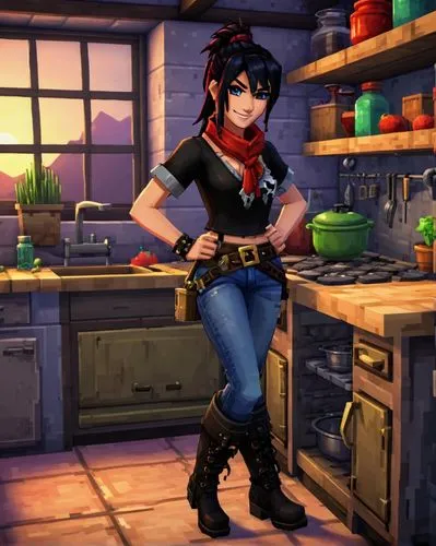 girl in the kitchen,jdo,lorelai,star kitchen,tirona,ronstadt,Unique,Pixel,Pixel 05