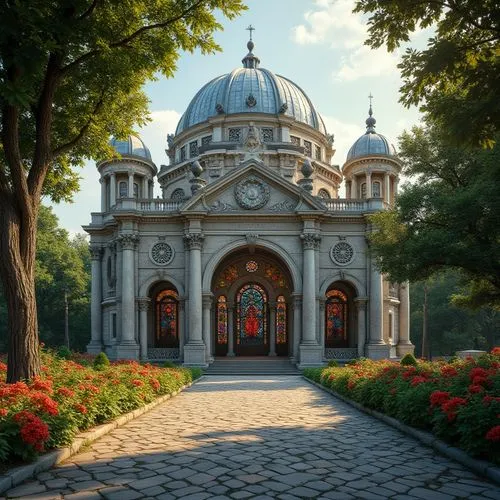 vienna's central cemetery,berlin cathedral,saint isaac's cathedral,columbarium,mirogoj,romanian orthodox,hofgarten,borromini,bucharest,basilica of saint peter,dolmabahce,viena,mausoleum,mausoleums,budapest,kykuit,eastern europe,the basilica,smolny,potsdam,Photography,General,Realistic