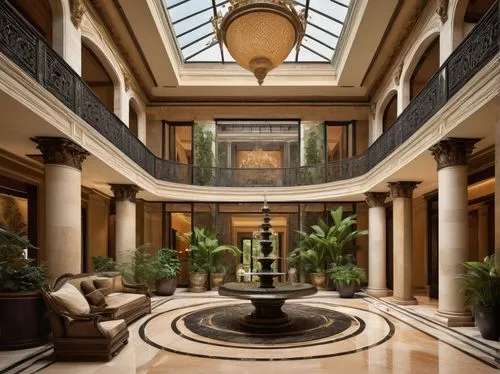 atriums,wintergarden,hotel lobby,atrium,leterme,amanresorts,cochere,gleneagles hotel,lobby,sursock,gaylord palms hotel,luxury hotel,the cairo,nemacolin,inside courtyard,emirates palace hotel,stonebriar,marble palace,palatial,intercontinental,Art,Classical Oil Painting,Classical Oil Painting 19