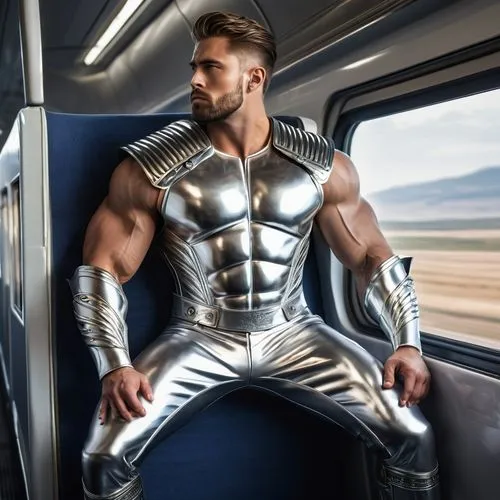 steel man,train seats,atlantean,silver,steelman,hypermasculine,wightman,silver surfer,silvermane,train compartment,train ride,renfe,chrome steel,eurotrain,silverliner,adamantium,steel,armorlike,spaceliner,soltren,Photography,General,Natural