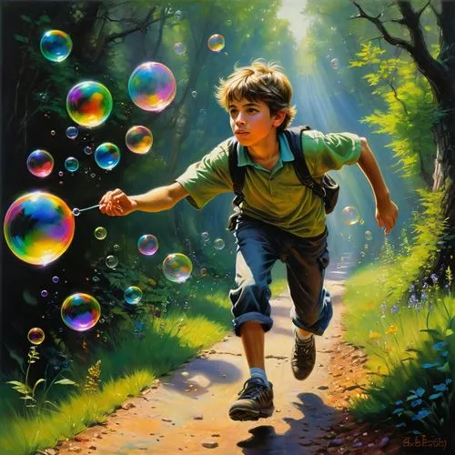 soap bubbles,soap bubble,inflates soap bubbles,giant soap bubble,bubble blower,children's background,Illustration,Realistic Fantasy,Realistic Fantasy 32