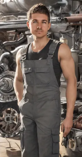 steel man,mechanic,car mechanic,biceps,muscle man,ballistic vest,auto mechanic,tool belt,builder,body-building,tool belts,scrap iron,bicycle mechanic,body building,overalls,plumber,arms,war machine,vest,muscular build